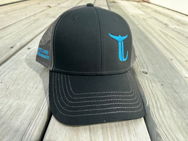 Trucker Hat -  Mesh Back - Bright Blue/Charcoal